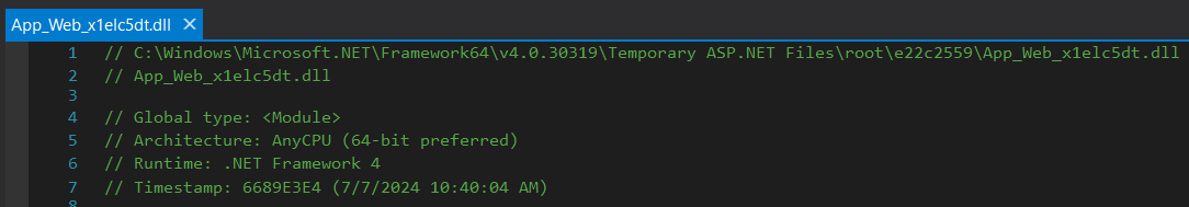 Assembly metadata